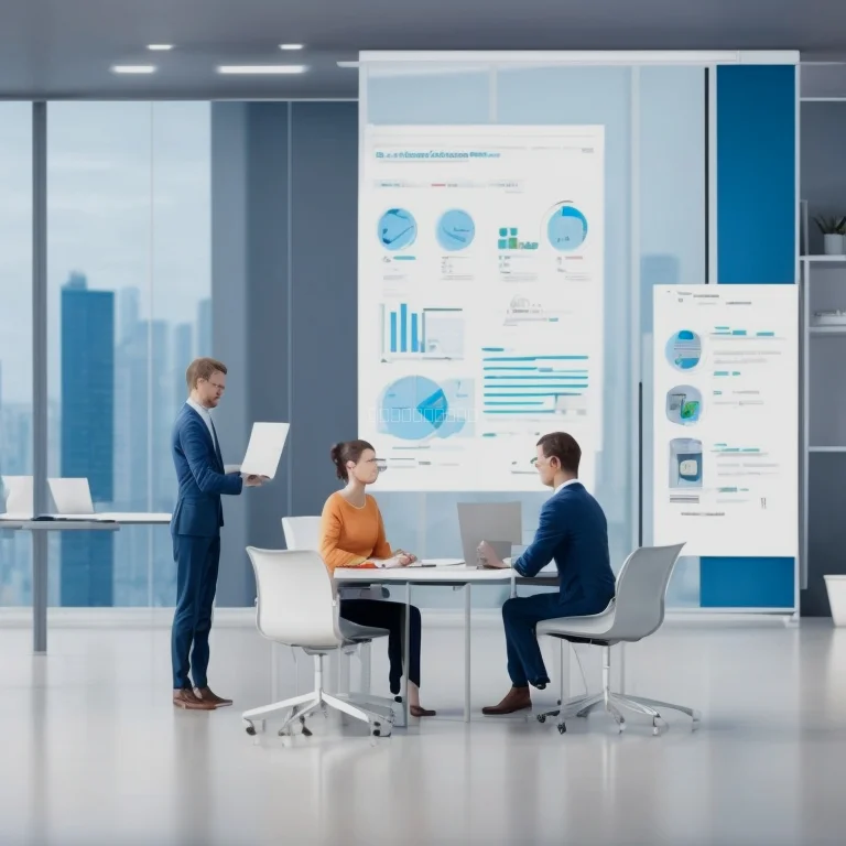 Elythra engineers reviewing system architecture diagrams in an office